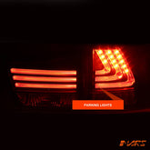 Smoked Black 3D Stripe Bar LED Tail light with Sequential Indicators for Lexus RX330 RX350 RX400H 2003 - 2008 - Mars Performance
